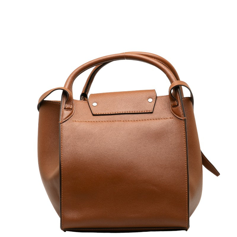 Celine Big Bag Handbag Shoulder Bag 2WAY Brown Leather Women&#39;s