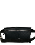 Gucci GG Canvas Body Bag Waist Bag 28566 Black Canvas Leather