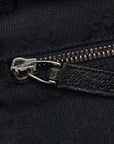 Gucci GG Canvas Body Bag Sac de taille 28566 Cuir de toile noir