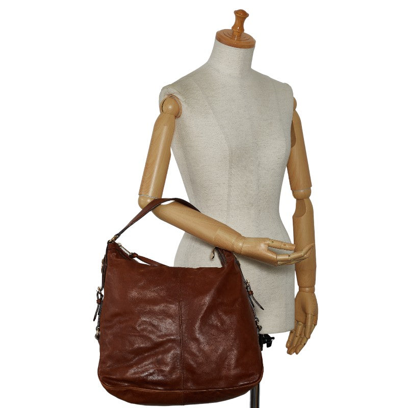 Gucci GG One Shoulder Bag 282344 Brown Leather Women's