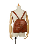GUCCI Bamboo Backpack in Leather Brown 1998