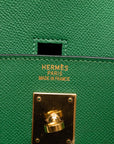 Hermes Birkin 40 handtas groen Courchevel leer dames
