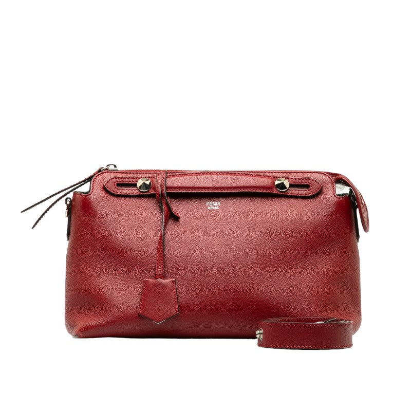 Fendi By the Way Handbag Shoulder Bag 2WAY 8BL124 Red Leather Women&#39;s