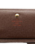 Louis Vuitton Damier Portefeuil Monet Vier Tresol Portefeuille Bi-Fold N61736 Marron