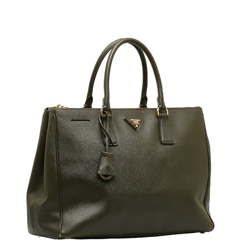 PRADA Galleria Handbag in Saffiano Leather Khaki