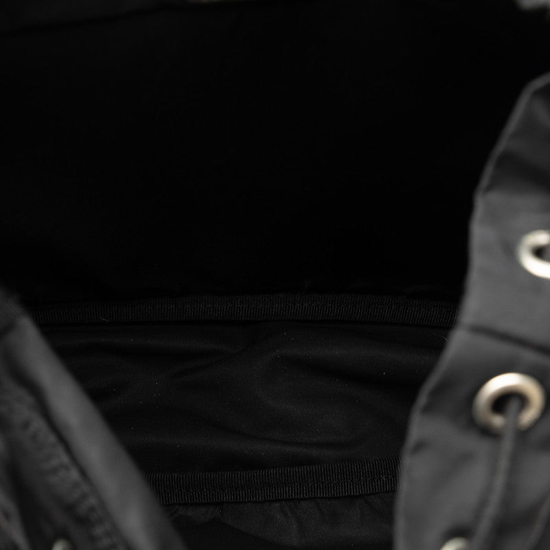 Prada Triangle Logo Rucksack Backpack V153 Black Nylon  Prada