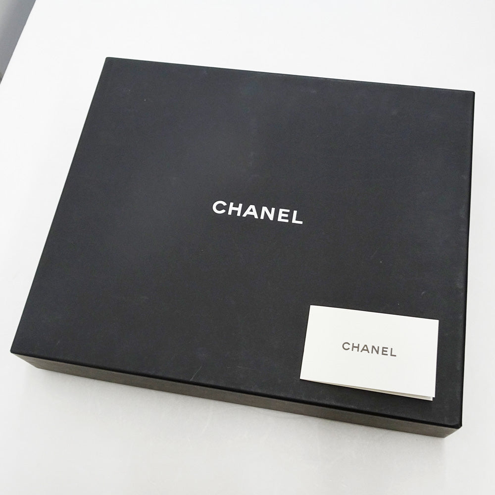 Chanel Maffler Line Stone Vision Coco Black Cashmere 100% Italian Made Fashion  Small Others