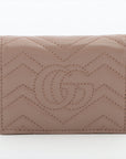 Gucci GG Marmont 466492 Leather Compact Wallet Beagle