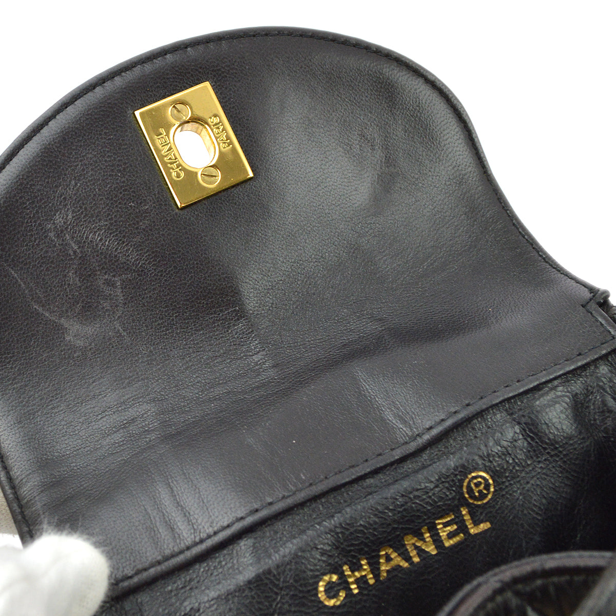 Chanel 黑色小羊皮 Duma 雙肩包 小號