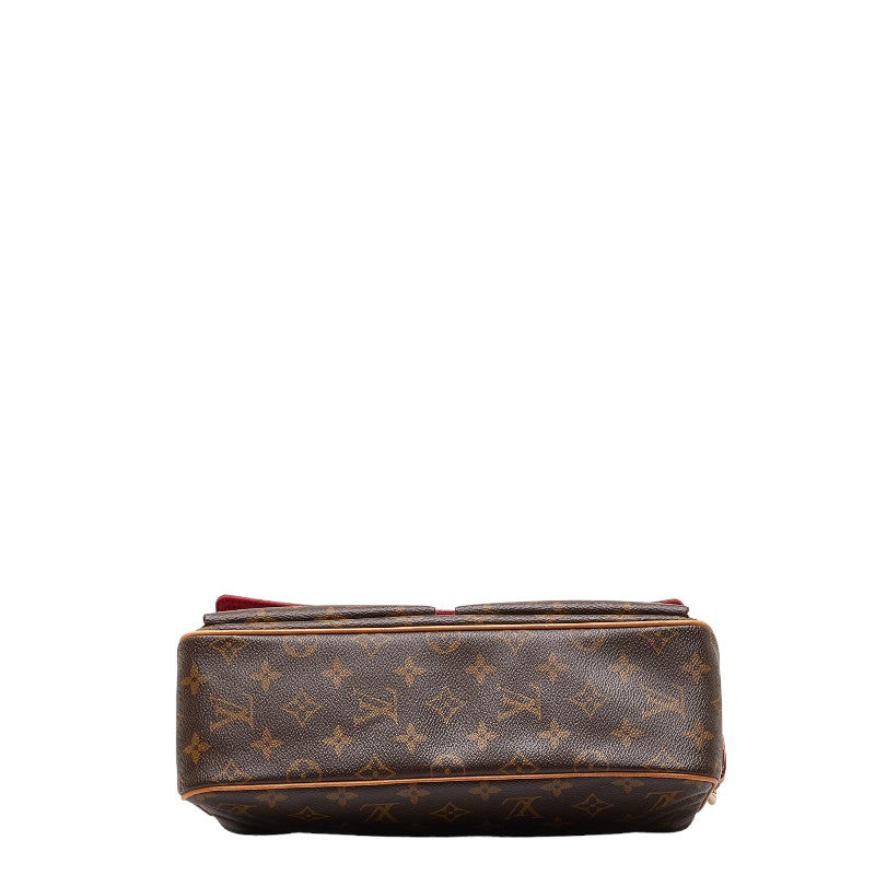 Louis Vuitton Monogram Vivace MM Handbag M51164 Brown PVC Leather  Louis Vuitton