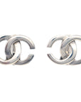 Chanel CC Earrings Clip-On Silver 01P