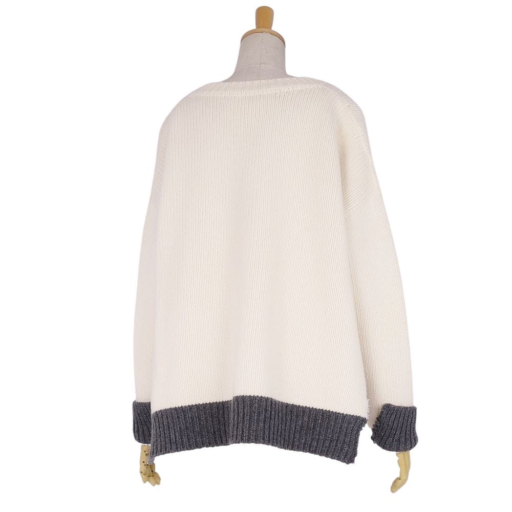 Marni 20AW e  Plus Over Wool Tops  Made in Italy 38 (M Equivalent) White/Gr