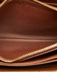Louis Vuitton Monogram  Wallet Round  Long Wallet M42616 Brown PVC  Louis Vuitton