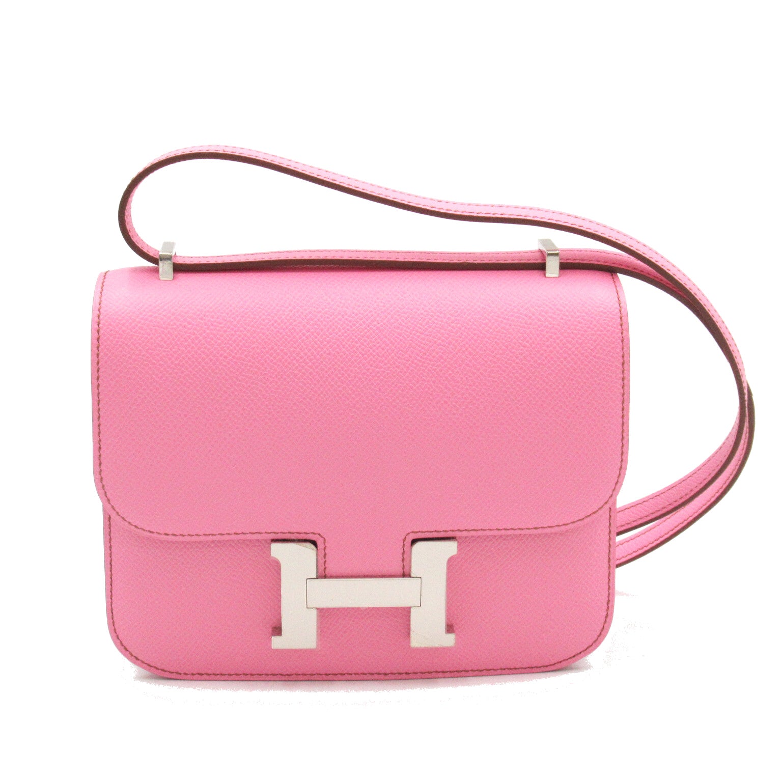 Hermes Hermes Constance Mini (18) Shoulder Bag  Woopson  Pink 056347CK-5P
