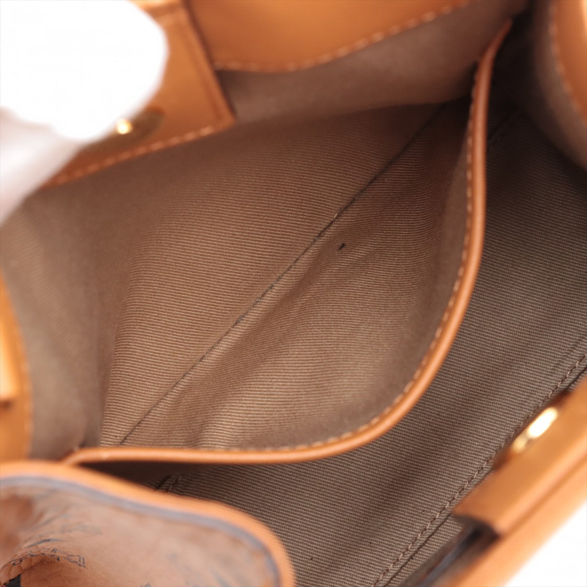 MCM Leather 2WAY Handbag Brown
