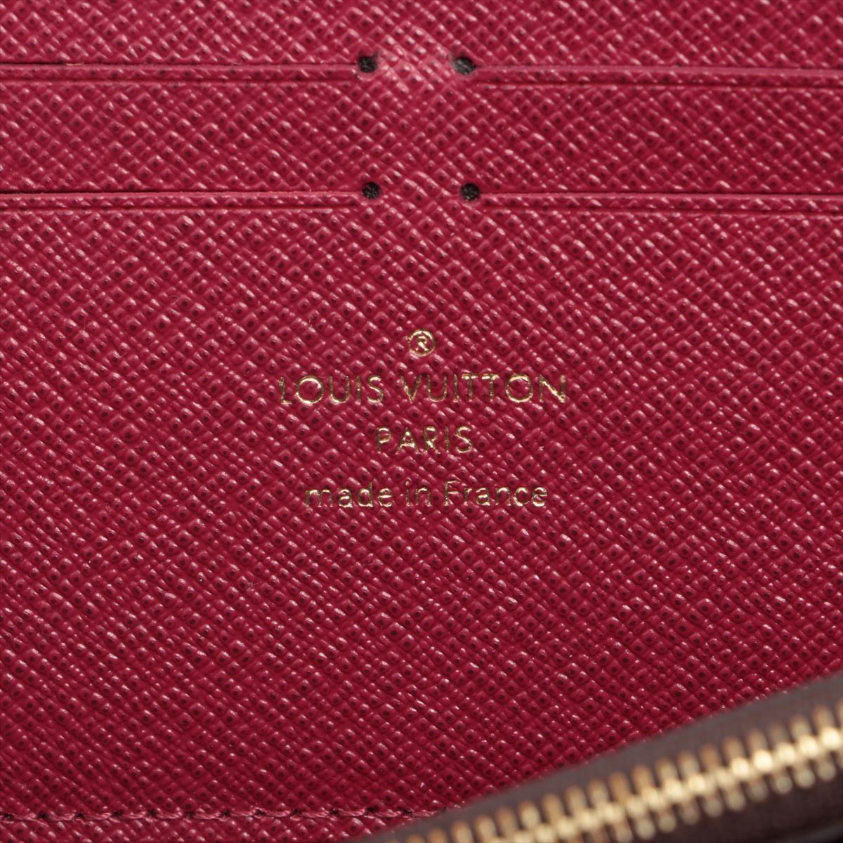 Louis Vuitton Monogram Portfolio Clemens M60742 Fuchsia Pink Round  Wallet