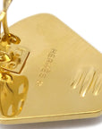 Hermes Gold Enamel Cloisonne Ware Earrings Clip-On