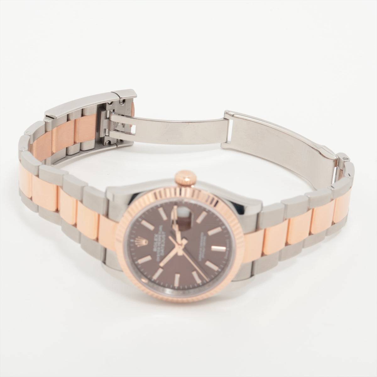 Rolex Datejust 126231 SSPG AT Chocolate Dial Oyster Bracelet
