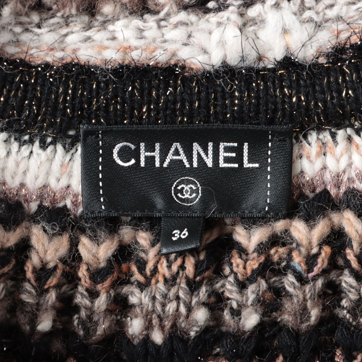 Chanel Coco Wool Gauntcoat 36  Multicolor P62580K48086 Belt to