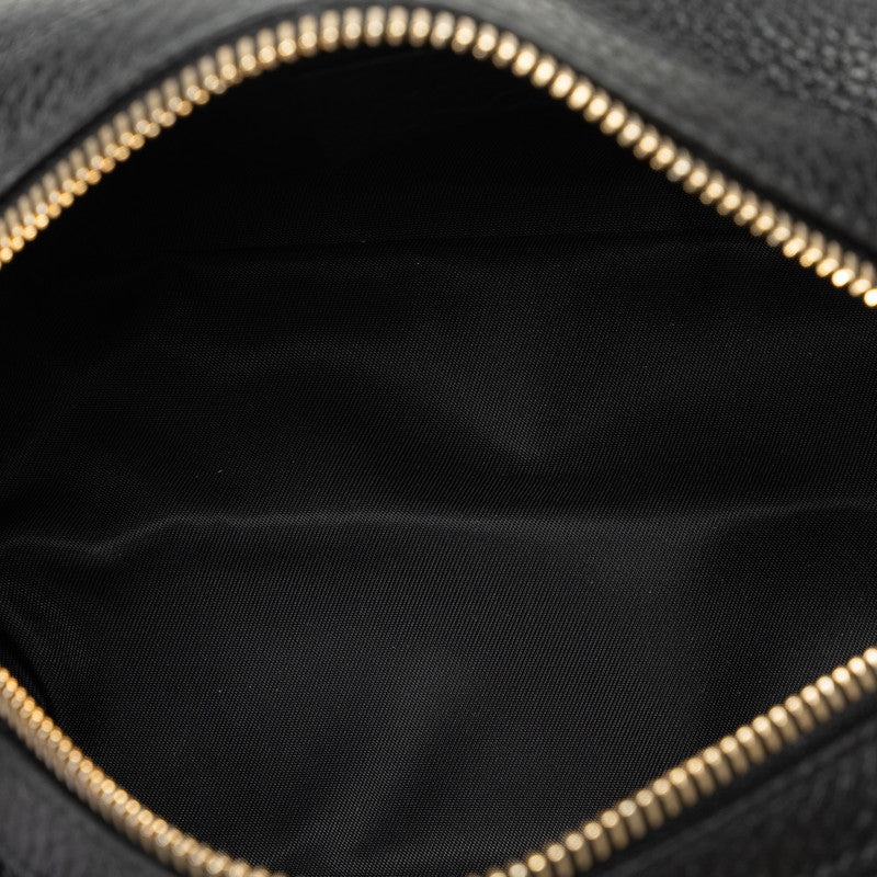 Gucci Soho Interlocking G Tassel Pouch 308636 Black Leather  Gucci