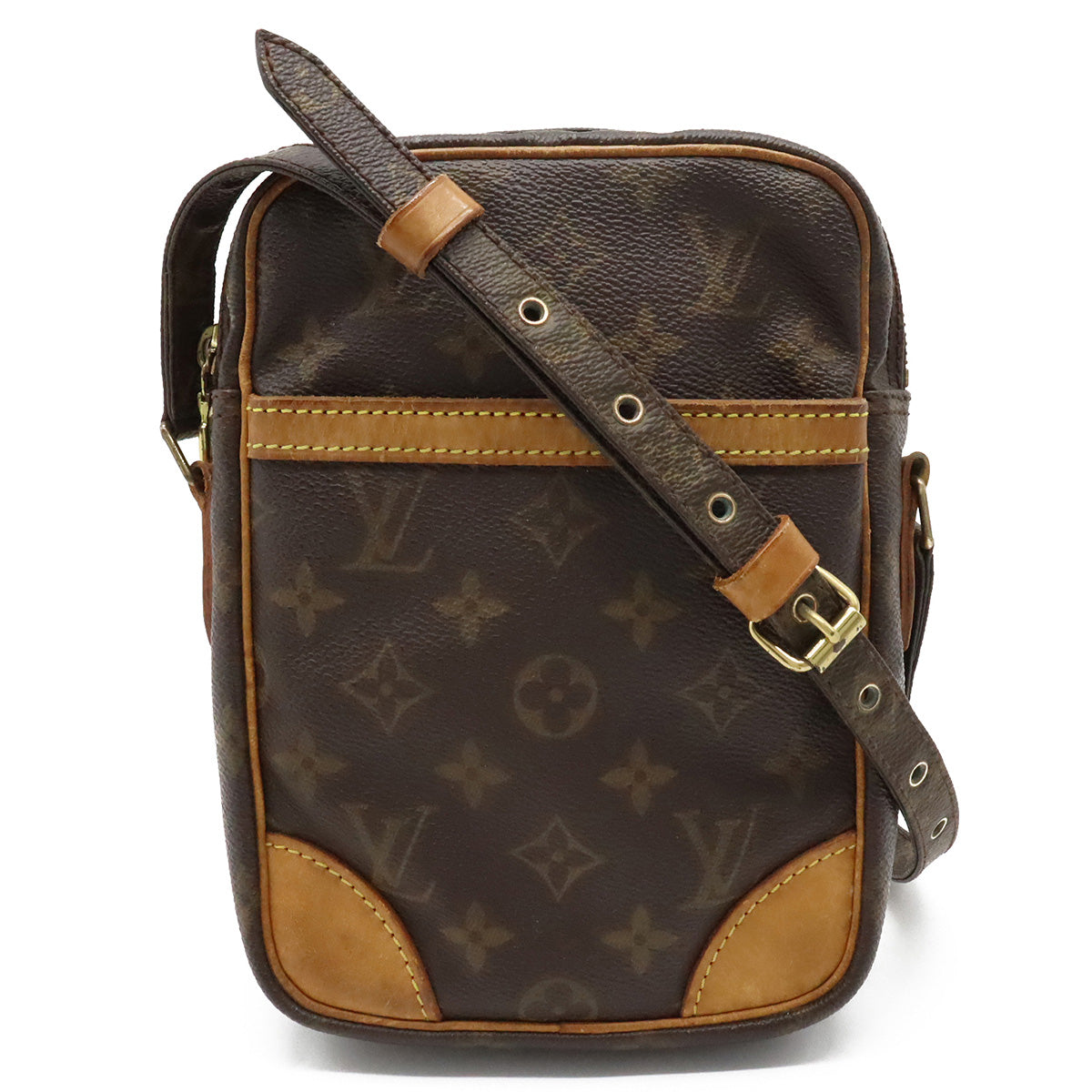 Louis Vuitton LV Monogram Vintage Danube Handbag Crossbody Bag Browns - GOOD
