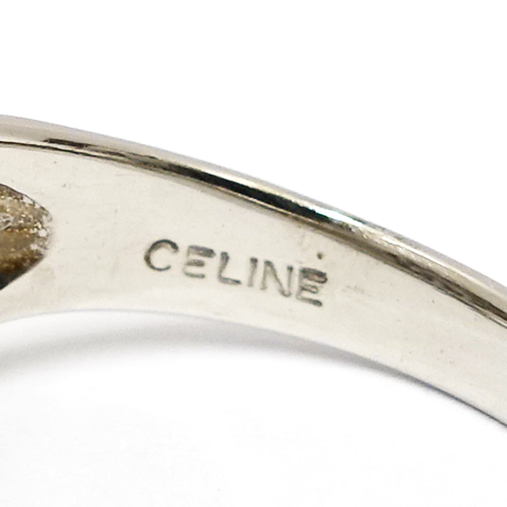 Celine Pt950 Diamond 0.69ct Macadam Design Ring Ring Jewelry And Other