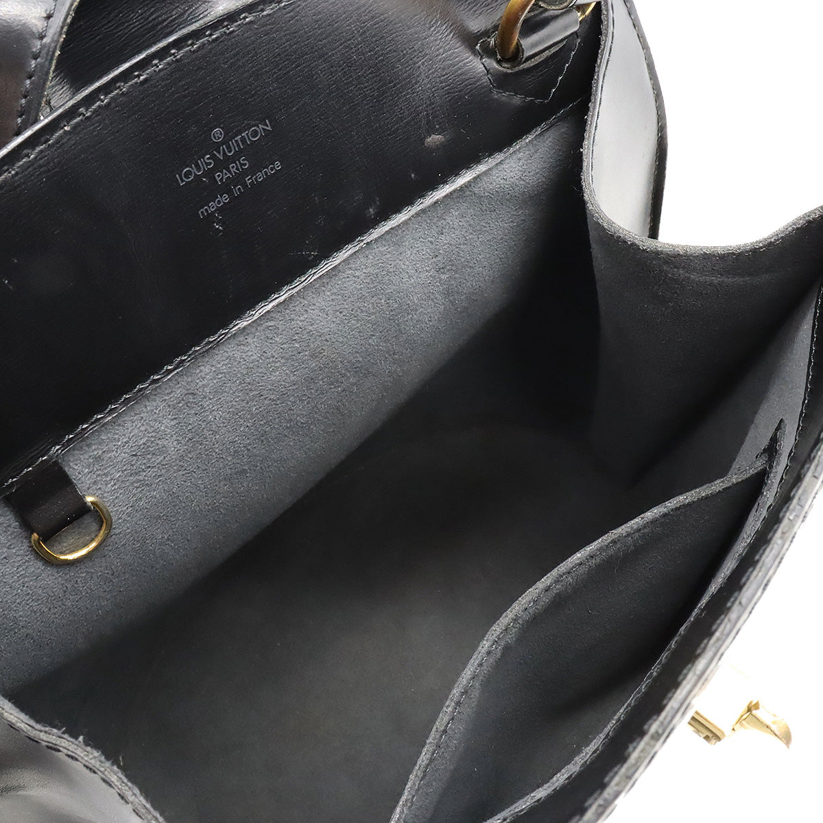 Authenticated Used Louis Vuitton Epi Cluny Black M52252 Shoulder