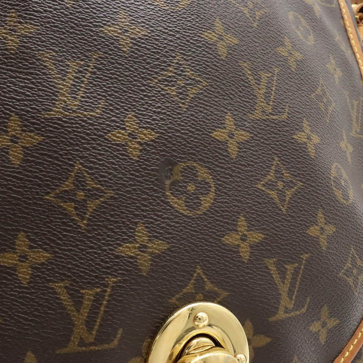 LOUIS VUITTON Authentic Monogram Looping MM Shoulder Bag Used from Japan