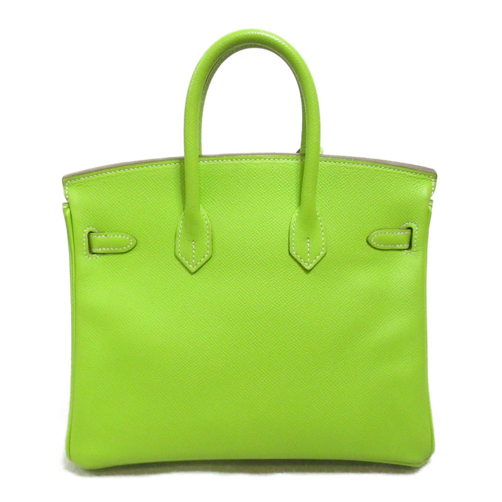 Hermes Hermes Candy Birkin 25 Kiwi Handbag Handbag Handbag Leather Epsom  Green