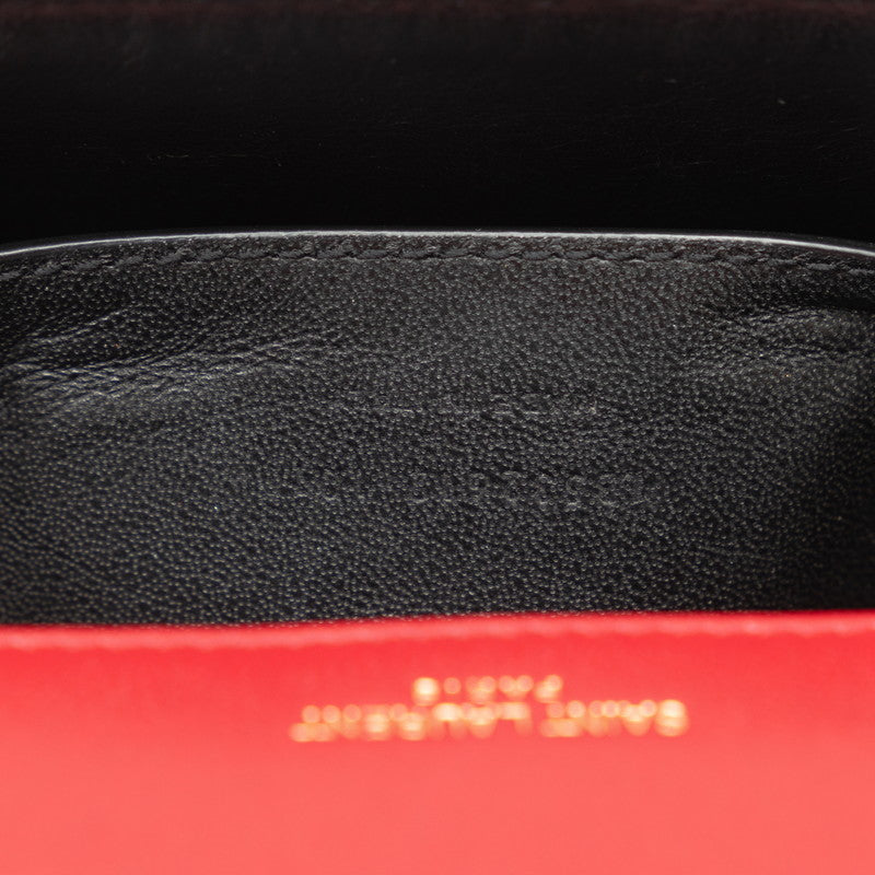Saint Laurent Vicky YSL Logo Chain Shoulder Bag 532595 Red G Leather  Saint Laurent