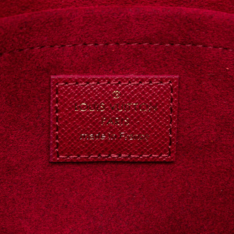 Louis Vuitton Monogram Pochette Felice Chain Shoulder Bag M81896 Brown Fuschia PVC Leather  Louis Vuitton