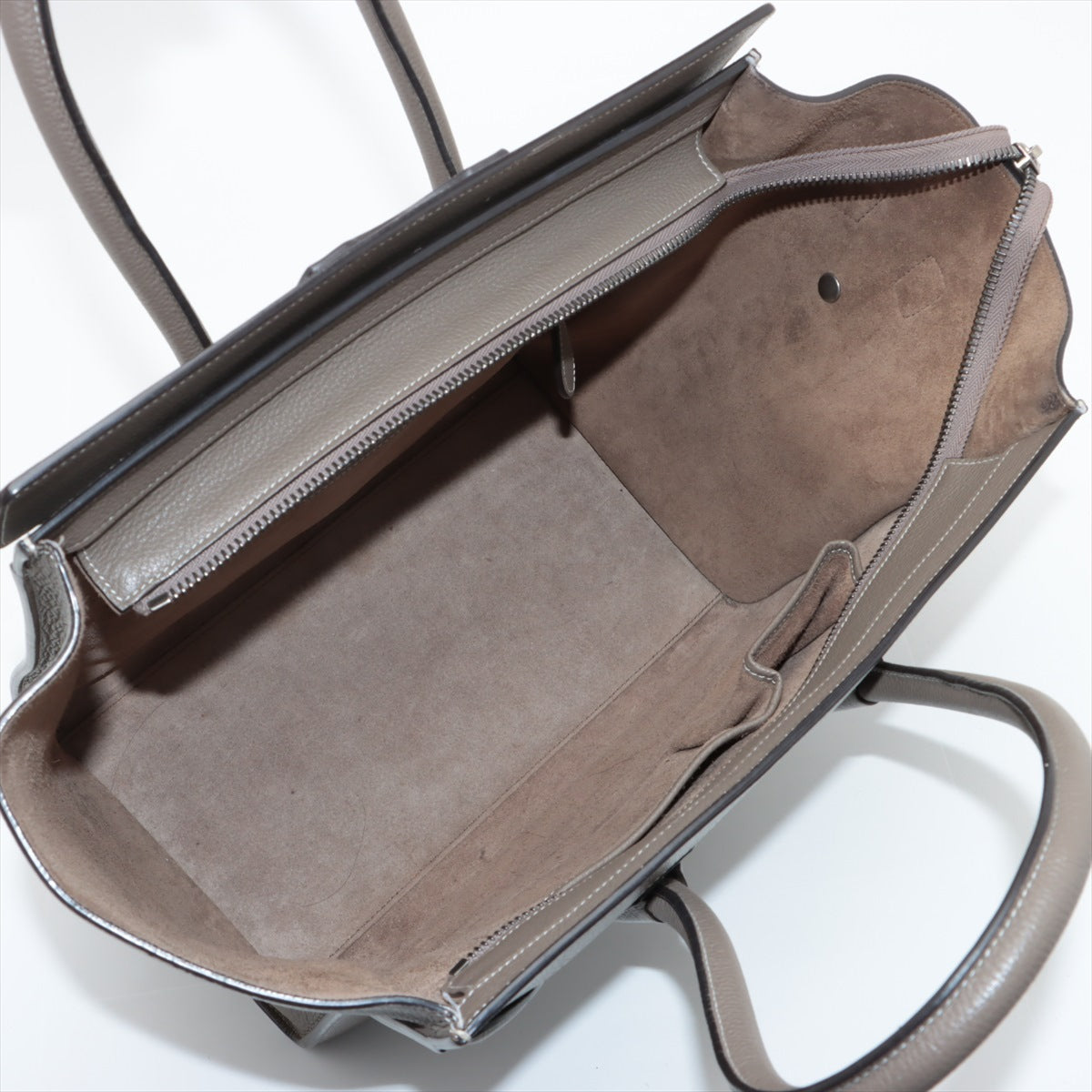 Celine Lugg Mini per Leather Handbag Gr Lagoon