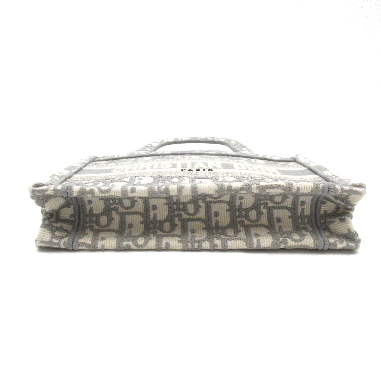 Christian Dior Book Tote Mini Bag Linen Grey