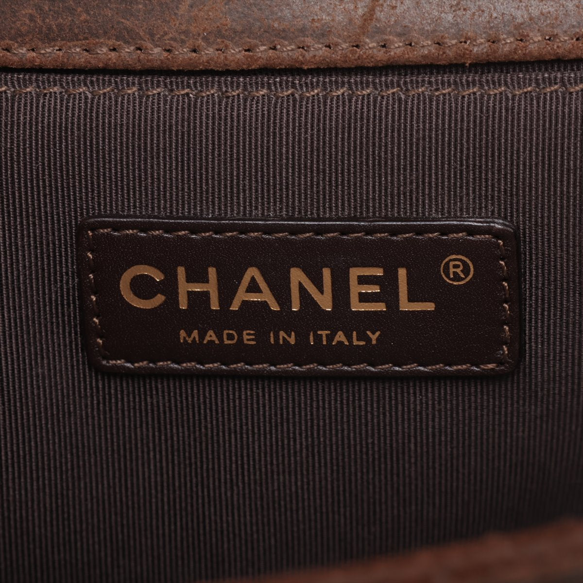 Chanel Boy Chanel 皮革 X 鏈條單肩包 波爾多 X 棕色 G 18th