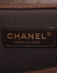 Chanel Boy Chanel Leather X Chain Shoulder Bag Bordeaux X Brown G  18th