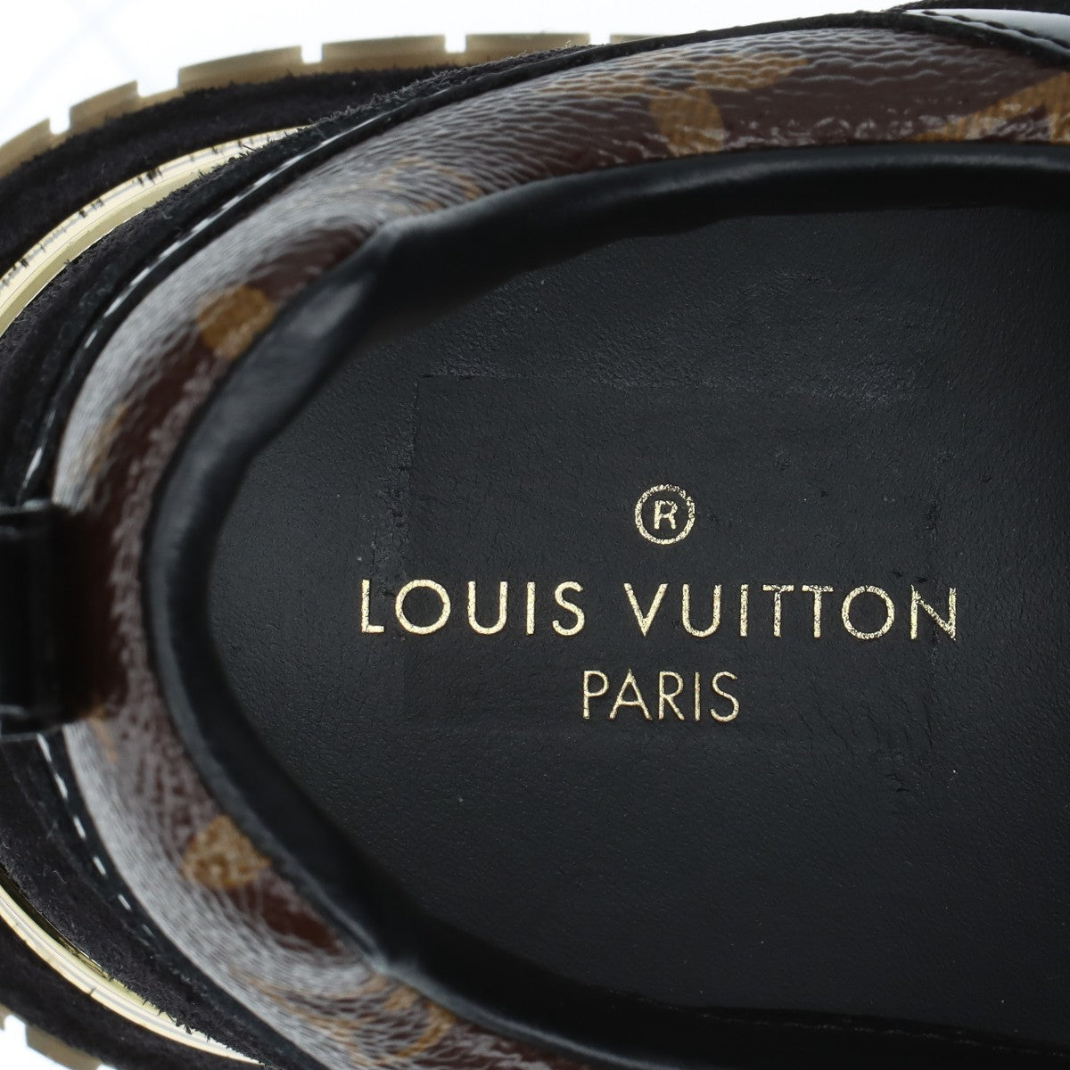 Louis Vuitton Runwayline 18 Years MeshLeather Trainers 37.5  Black×Brown CL0188 Monogram  Bag
