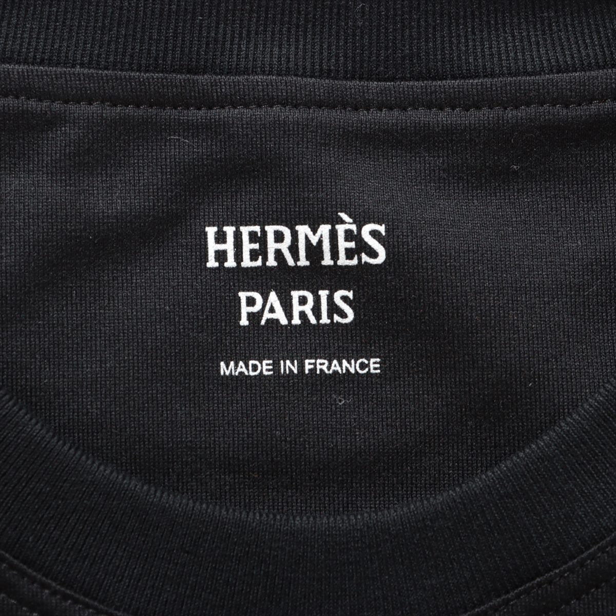 Hermes 23AW Cotton  36  Black 4E4615DA H Logo