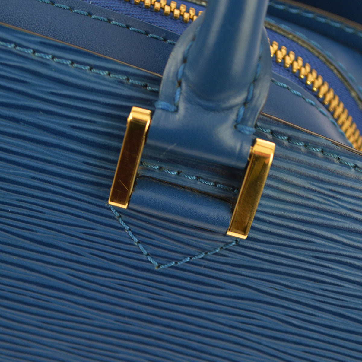 Louis Vuitton 1998 藍色 Epi Pont Neuf 手提包 M52055