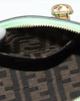 Fendi Byzaw Mini Leather Handbag Green 8BS067 Strap Parts