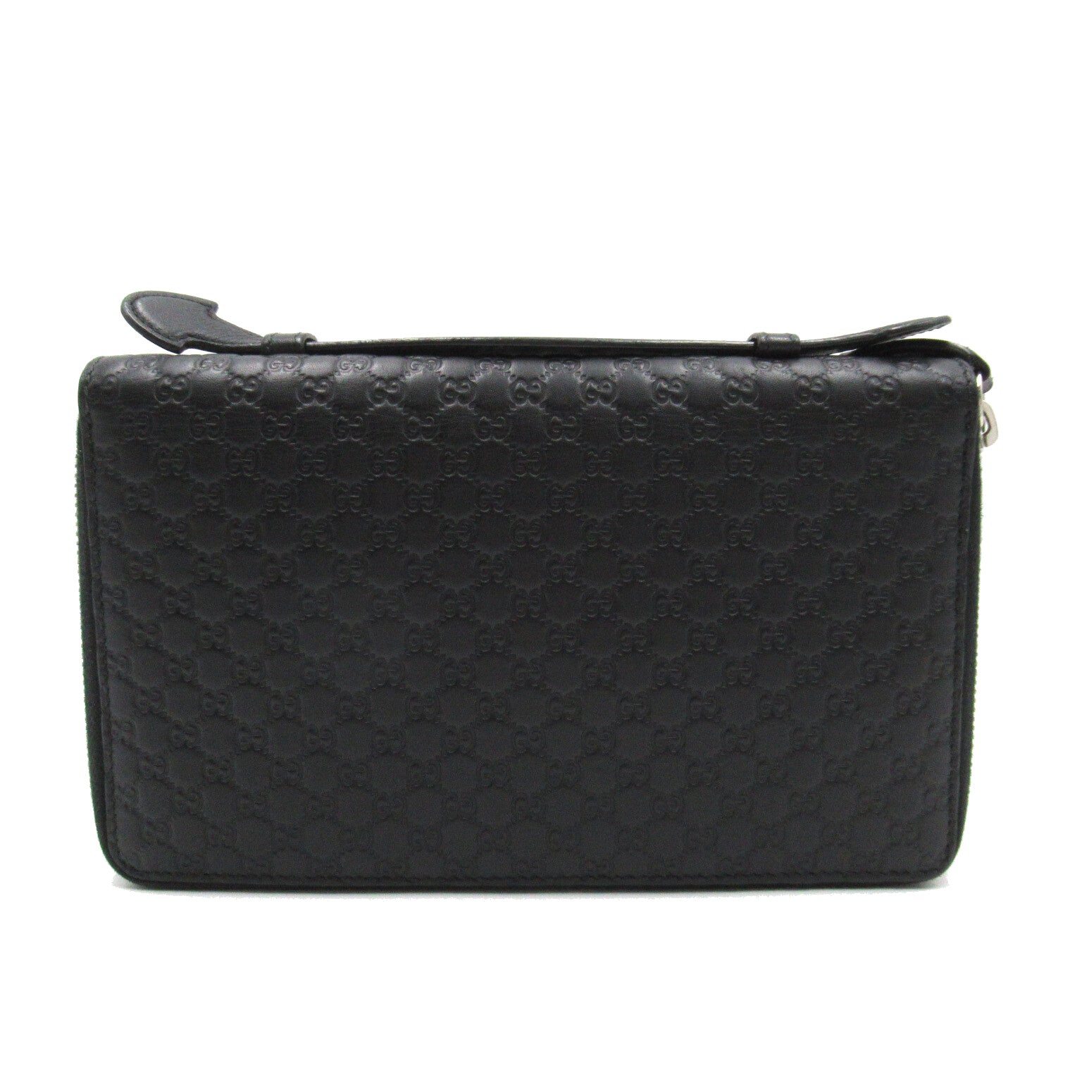 Gucci Microchips Travel Wallet Round Long Wallet Microchips  Black 449246