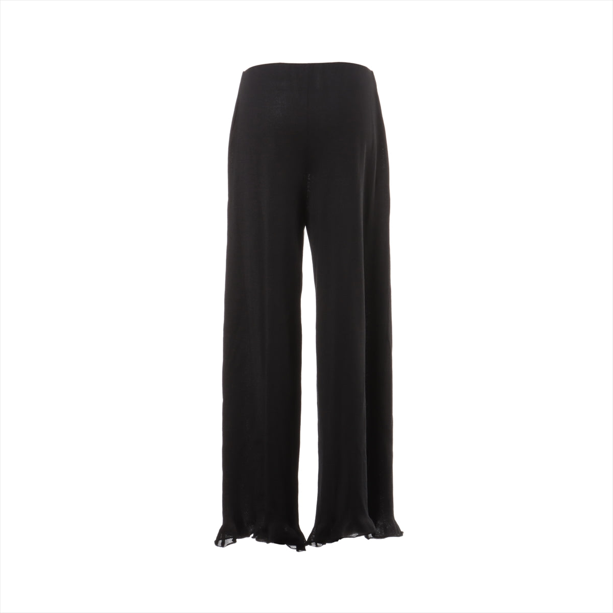Chanel P75 Casimir X Silk Pants 38  Black Ladies