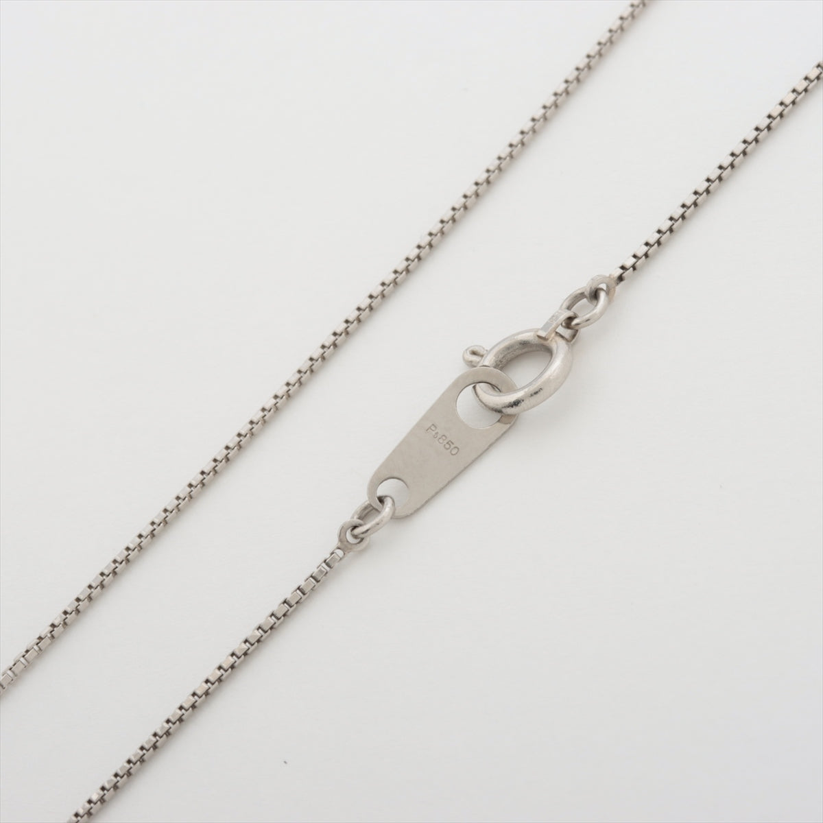 Diamond necklace Pt850Pt 3.3g 1.00 N