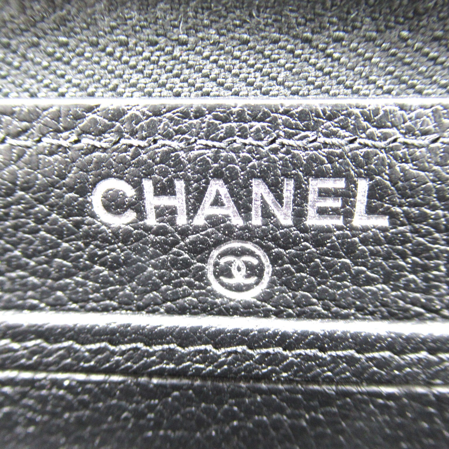 Chanel Round Long Wallet Round Long Wallet  Leather Women's Black Round Long Wallet