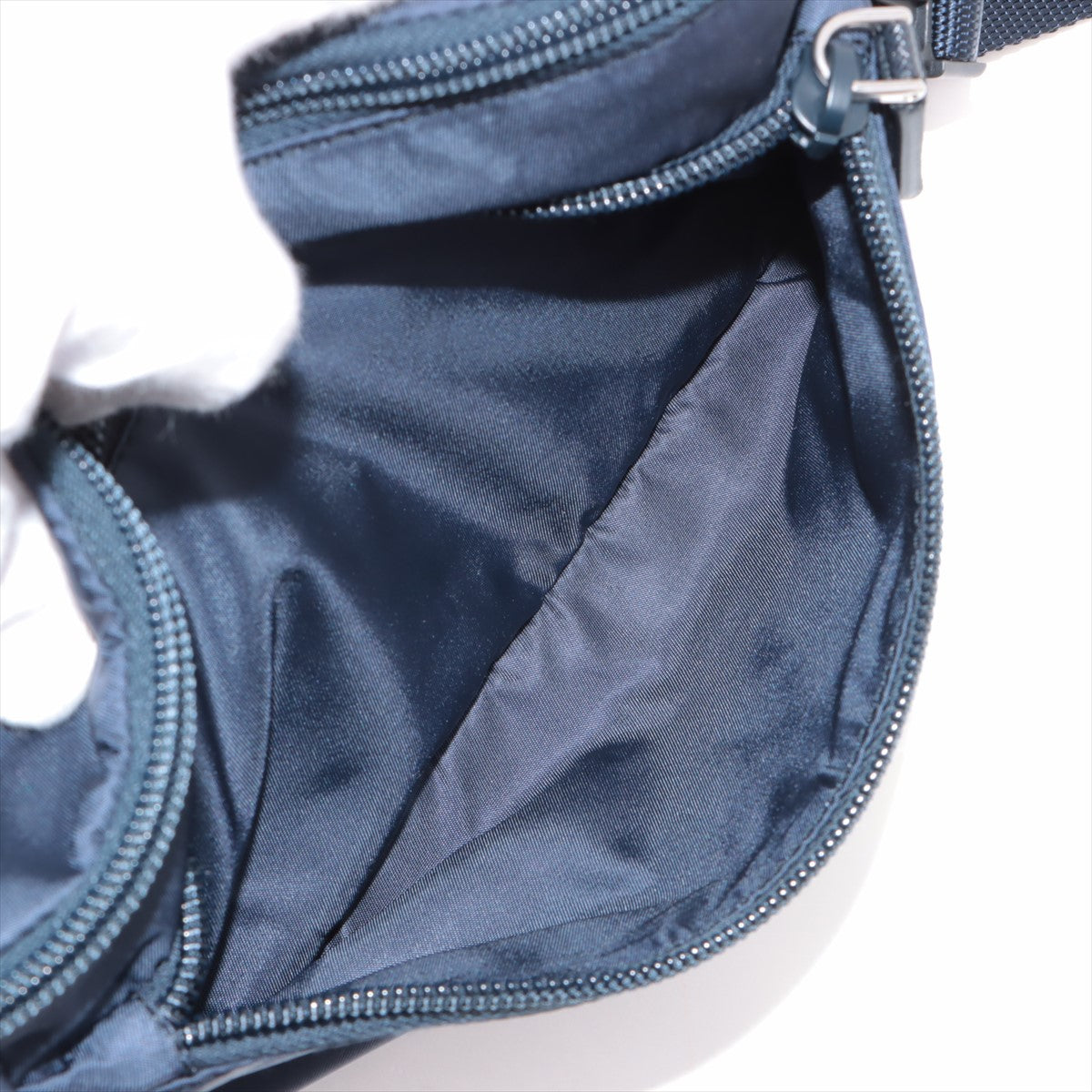 PRADA Tessuto Nylon Shoulder Bag Navy 2VH994 VH994