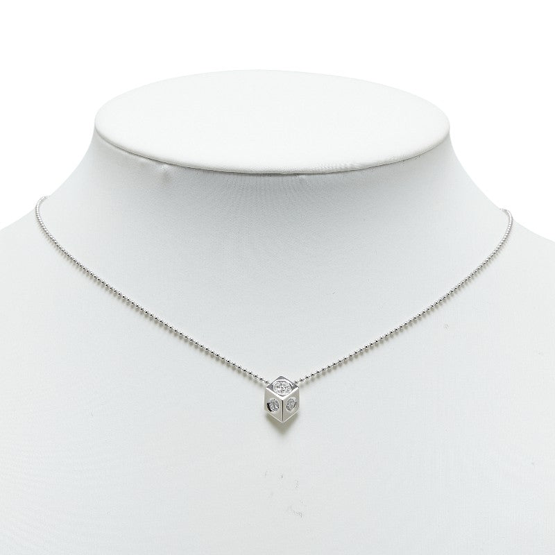 Pt900 Platinum Pt850 Platinum Diamond 0.40ct Pendant necklace