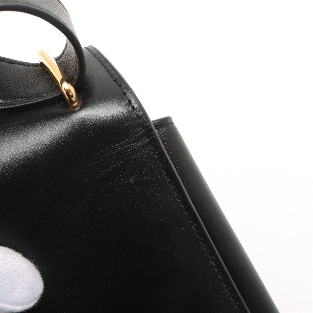 Bottega Veneta Clipper Leather Shoulder Bag Black Bottega