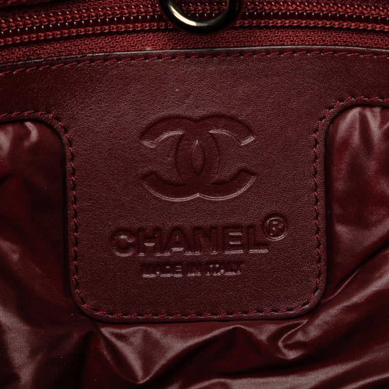 Chanel Coca-Cola PM Coca-Cola Killing Tote Bag Black Nylon Leather  Chanel