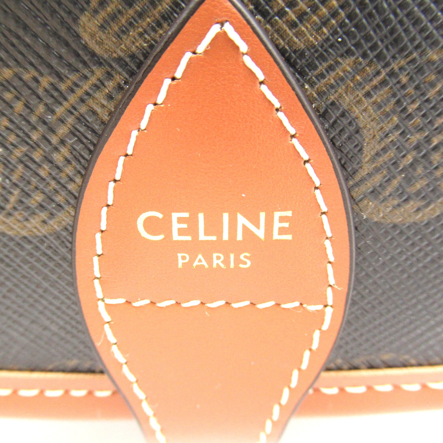 Celine Celine  Humidious Volcano Shoulder Bag PVC Coated Canvas Leather  Brown 191502BZJ.04LU