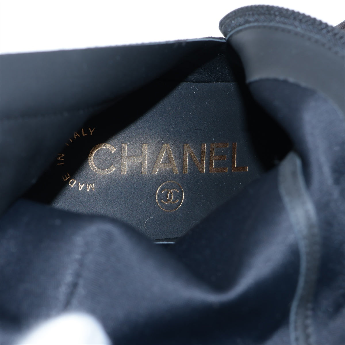 Chanel Short Coco Boots 35.5 Ladies Black G45195