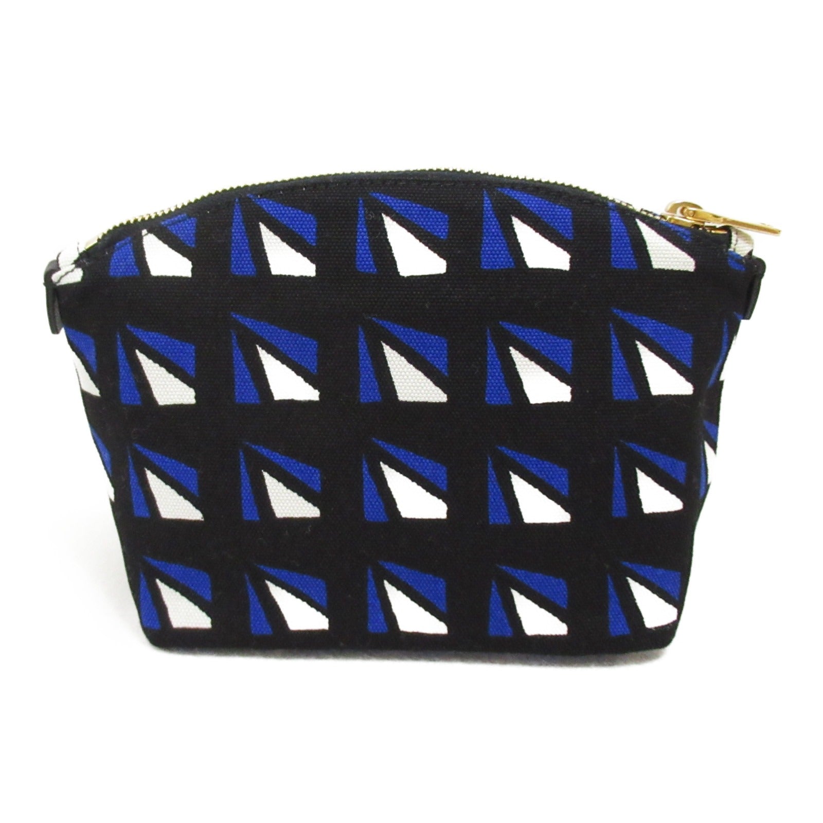 Prada Prada Pochette Bag Cotton  Black Blue/White 1N1758